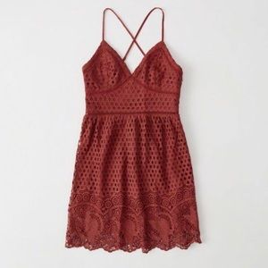 Red Lace Summer Dress